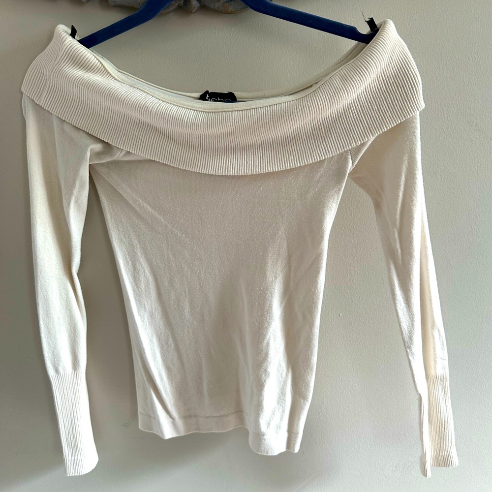 New BEBE Off Shoulder Top